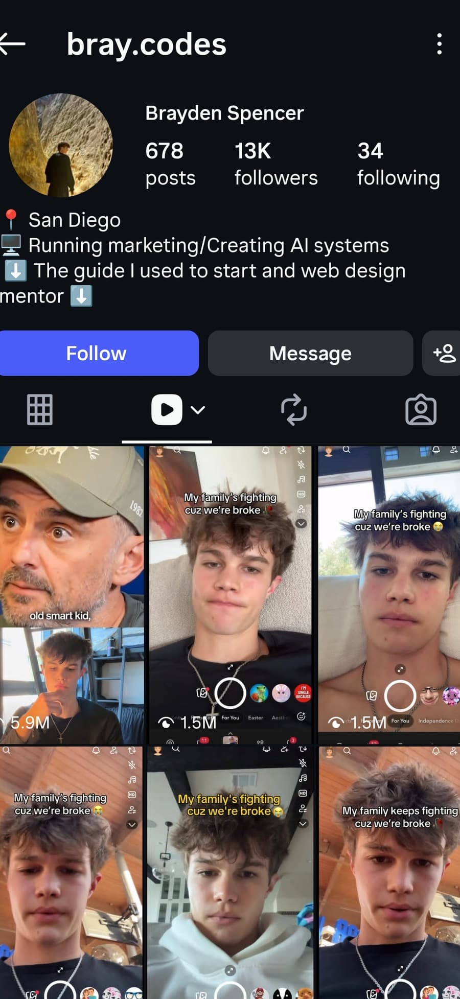 Brayden's content