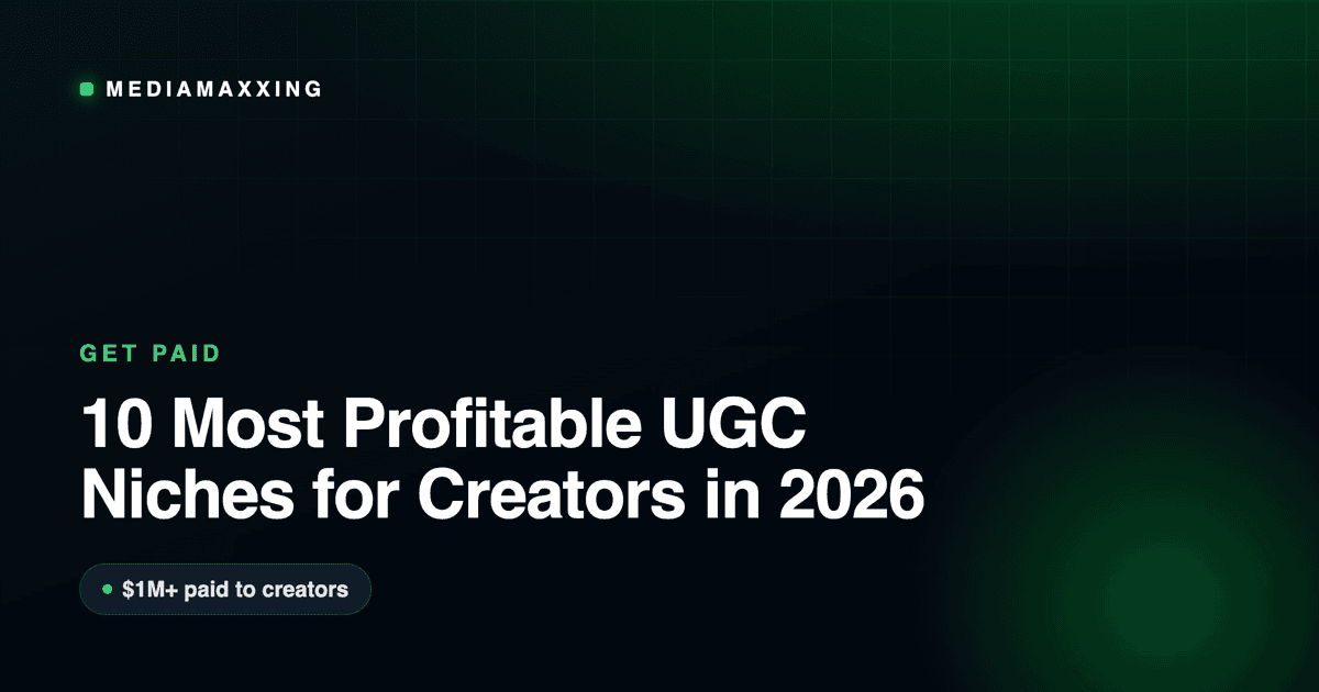 10 Most Profitable UGC Niches for Creators in 2026