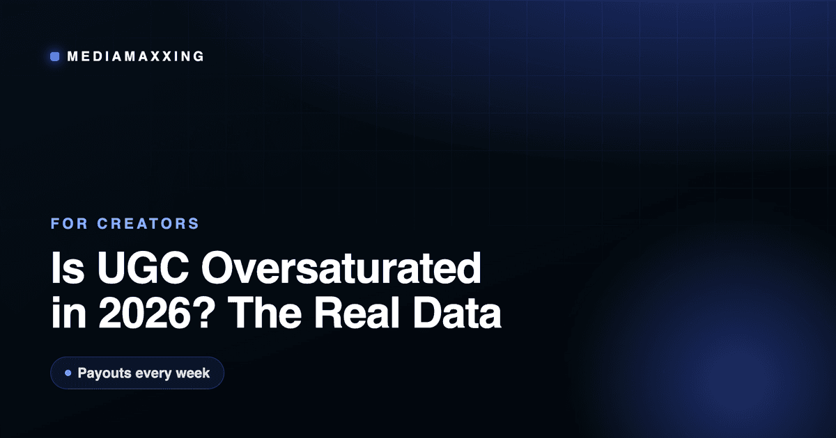 Is UGC Oversaturated in 2026? The Real Data
