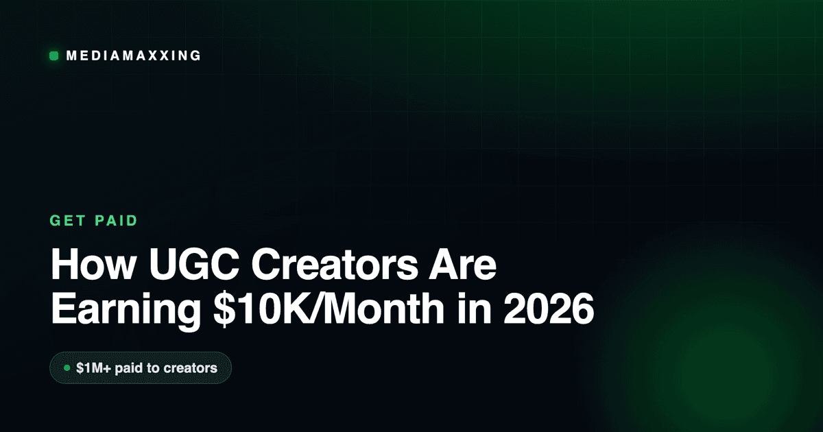 How UGC Creators Are Earning $10K/Month in 2026