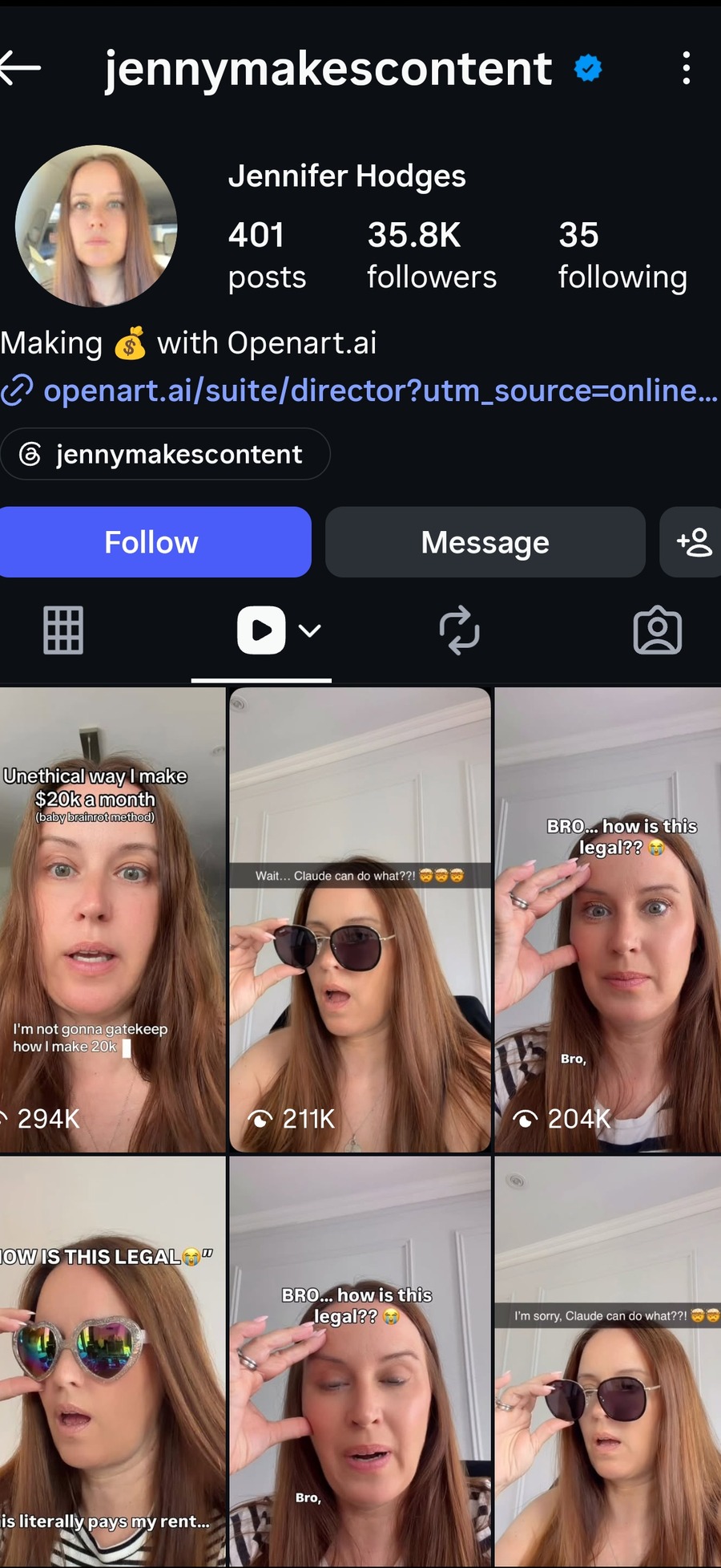 @jennymakescontent profile
